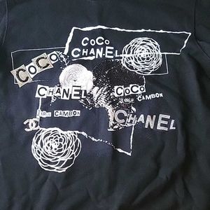 Coco Chanel Graffiti Sequin Sweater